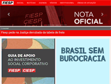 Tablet Screenshot of fiesp.com.br